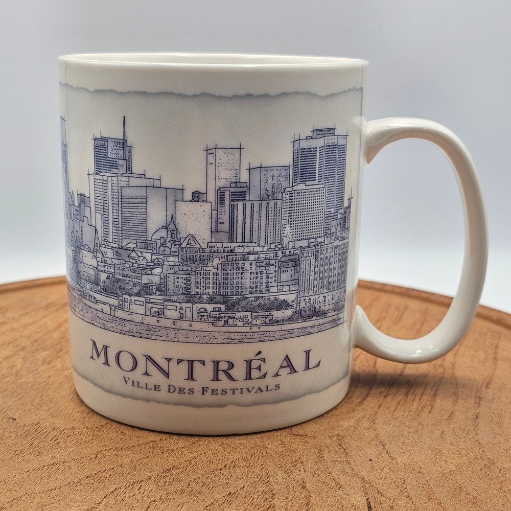 Starbucks Montreal Mug 2006 Architecture Series Ville Des Festivals Jumbo 18oz